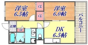 サンセール谷上の物件間取画像